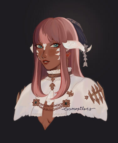 Au Ra version of my character, FFXIV, 2024