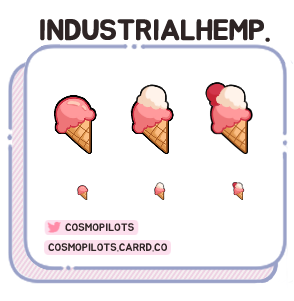 Twitch Sub Badges, IndustrialHemp